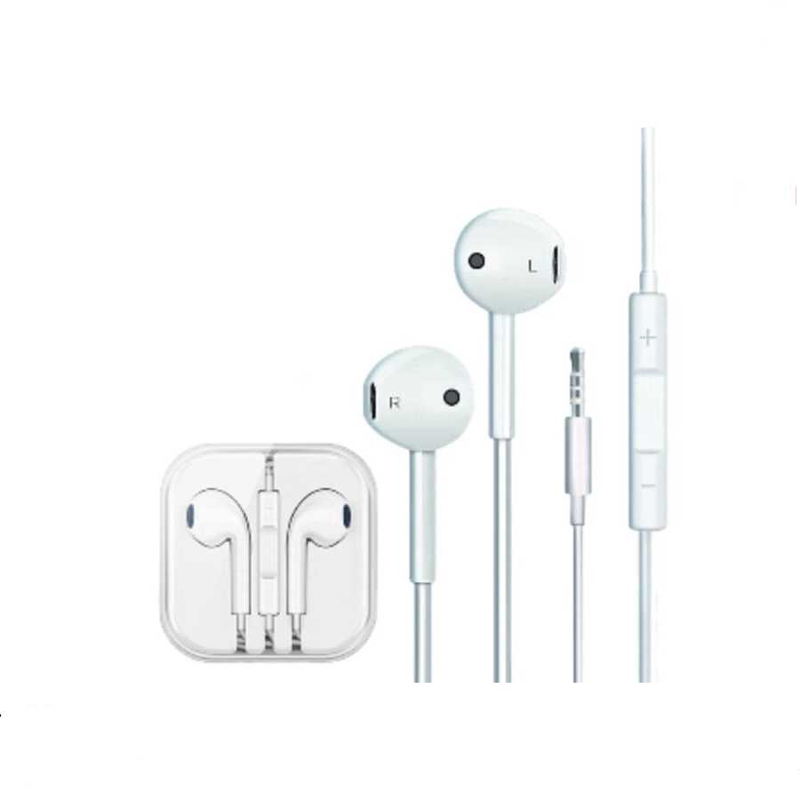 Audifonos Manos Libres Para Celular Jack 3.5mm Color Blanco