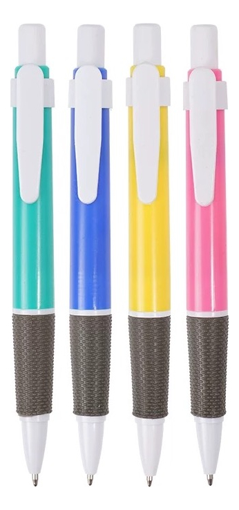 Pack 6 Bolígrafos Click Lápices 1mm Estudio Oficina