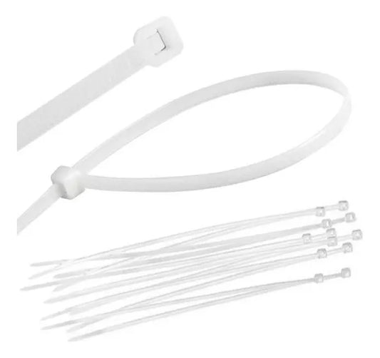 Amarra Plastica 300 X 3.6 Mm.blanca