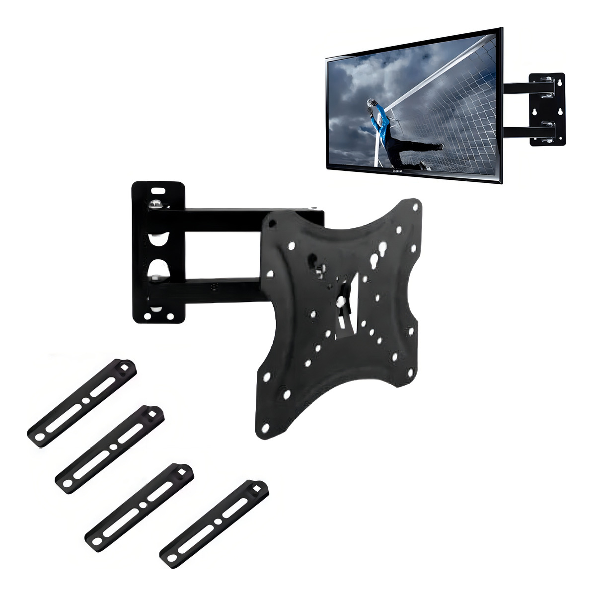 Soporte Tv 117b-2 14 A 55 Pulgadas Peso Max 50kg Color Negro