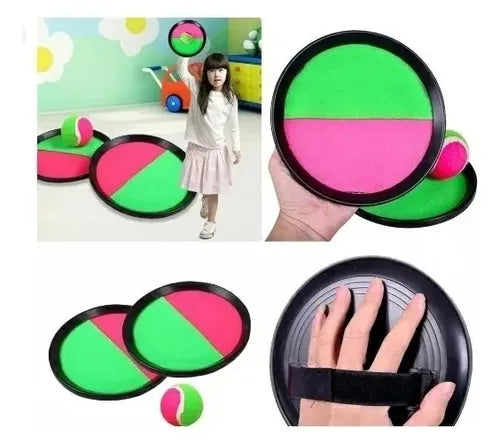 Juego Paleta De Playa Atrapa Pelota Con Velcron Niño Adulto