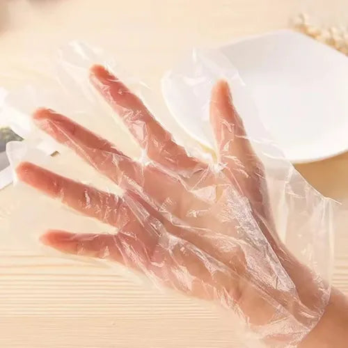 Guantes Plásticos Desechables (100 Unidades)