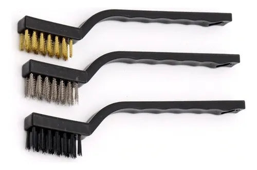 Set 3 Cepillos Limpieza Accesorios Hogar Oxido Auto