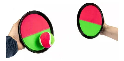 Juego Paleta De Playa Atrapa Pelota Con Velcron Niño Adulto