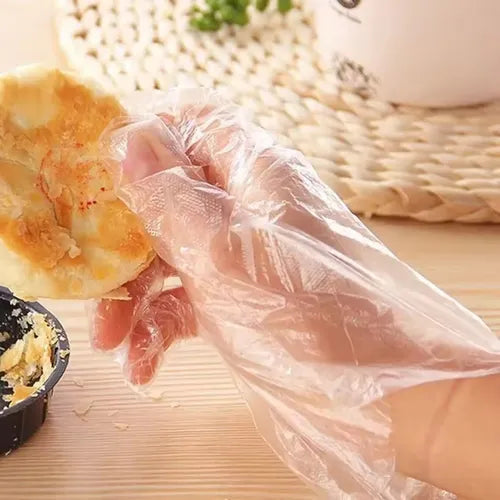 Guantes Plásticos Desechables (100 Unidades)