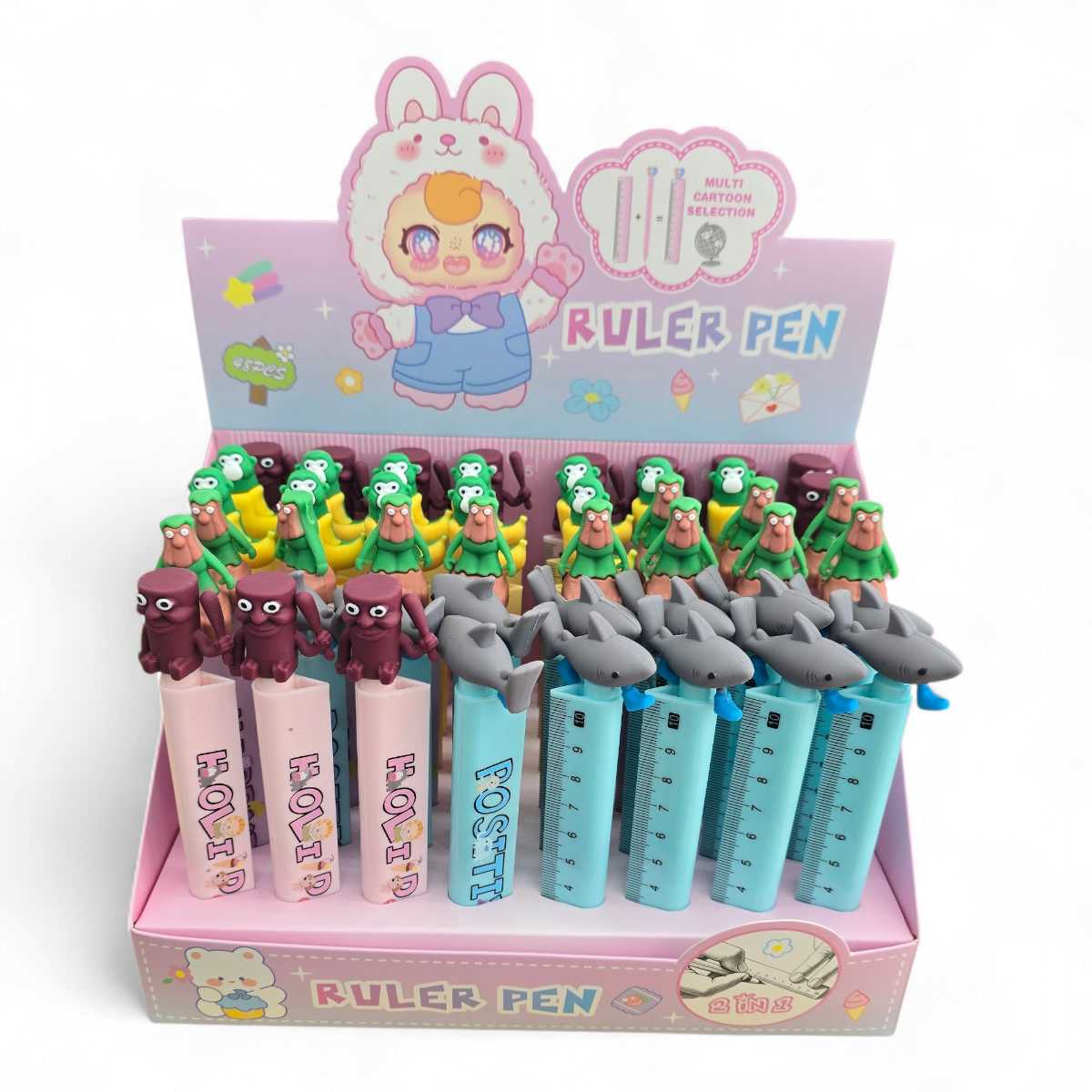 bolígrafo de taralelo con gobernante