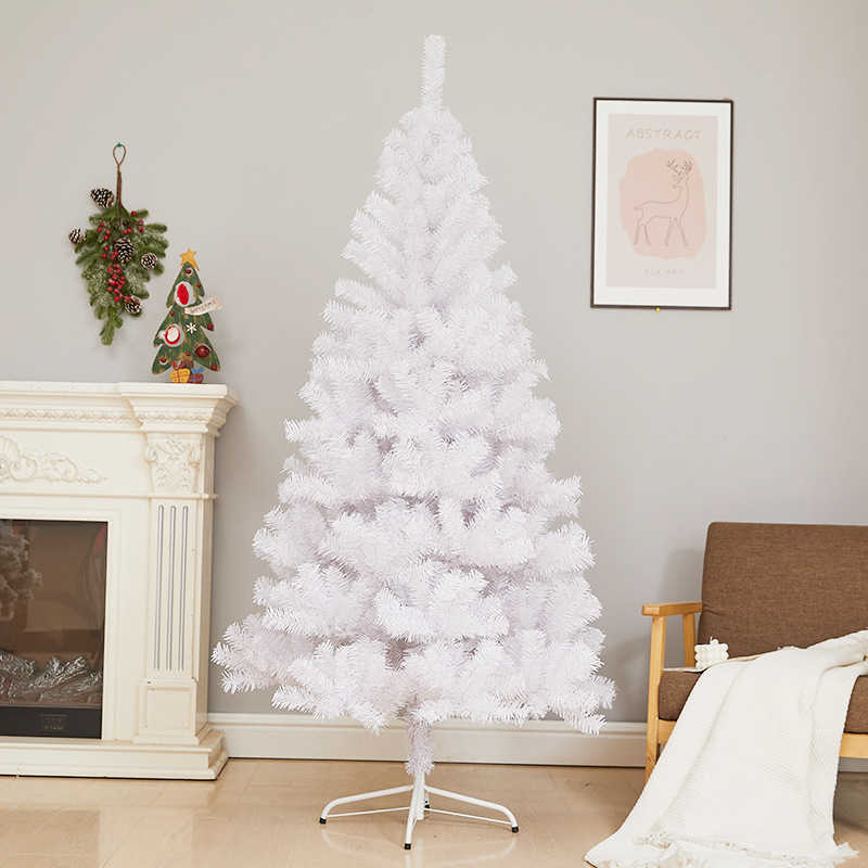 Blanco 180CM Árbol de Navidad con 20 piñas