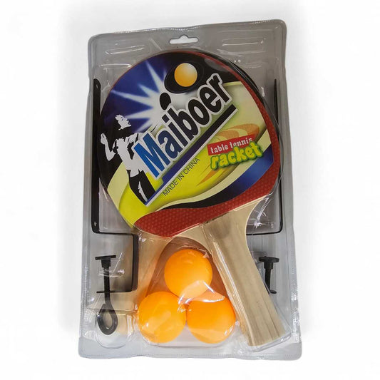 Set 2 Paletas De Ping Pong con malla