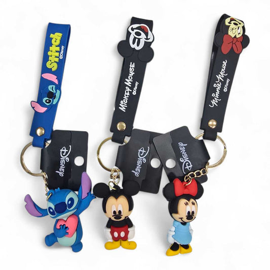Llavero de disney de Stitch Mickey and Minnie