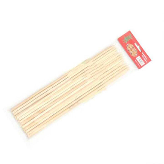 50p Pinchos Brochetas Madera 30 Cm Anticuchos Palos Bamboo