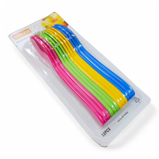 Cuchara de plástico de color 12P