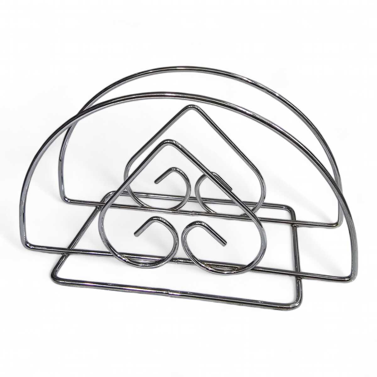 Servilletero Porta Servilletas Diseño Corazón Acero Inox