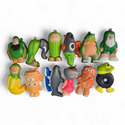 set 12 llavero de squishy de Italian brainrot Tralalero Tralala Pequeño