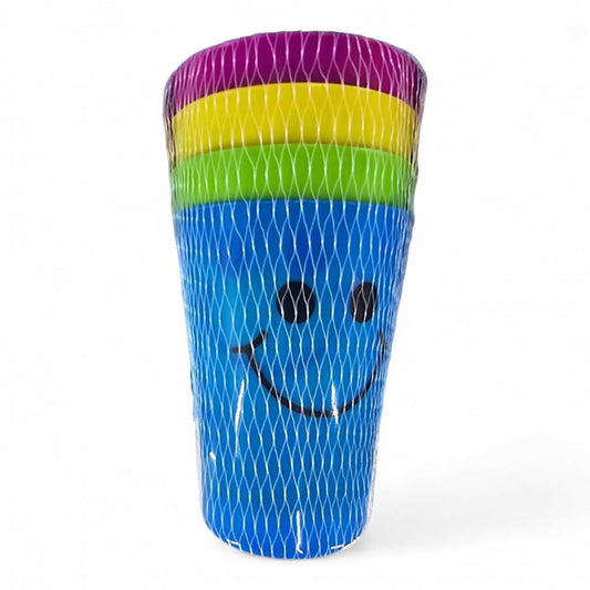 Set 4 vasos de plástico de colores
