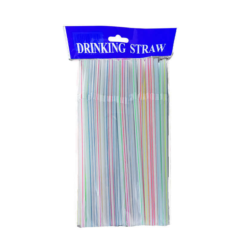 Set 100 Bombilla Plastica 21cm*5mm
