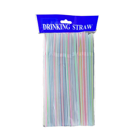 Set 100 Bombilla Plastica 21cm*5mm