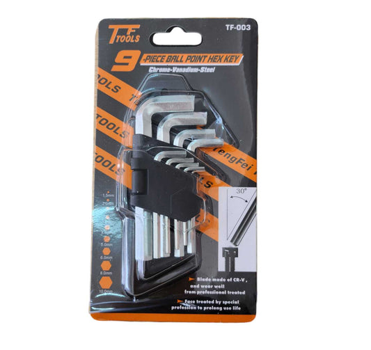 Llave hexagonal de cabeza plana 9P