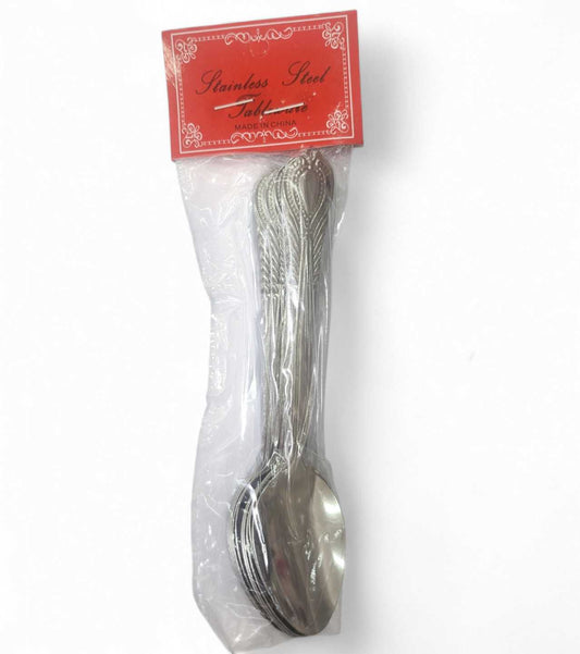 12 Cucharas De Té Café Postres Repostería Acero Inox