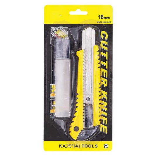 Corta Cartón Cuchillo Cartonero + 3 Cuchillas de repuesto