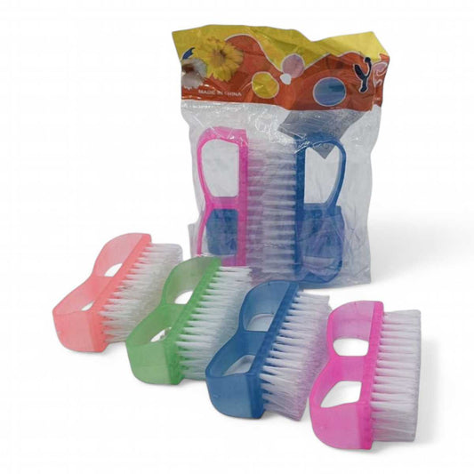 Set 4 Escobillas De Uñas Manicure Pedicure Cepillo Limpieza