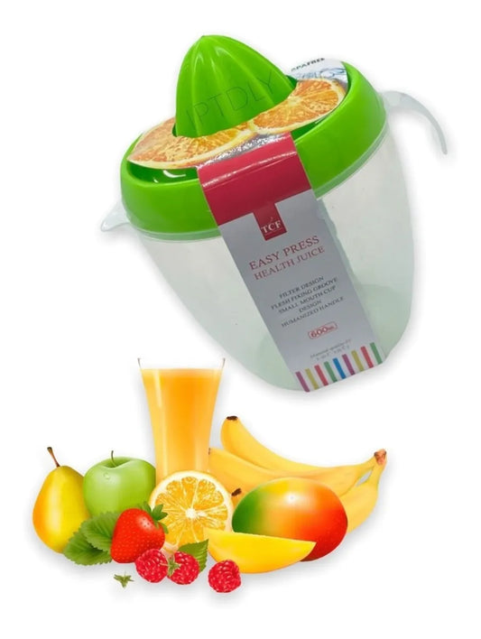 Exprimidor Manual C/recipiente 600ml Cítricos Limón Jarrón