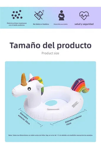 Flotador De Unicornio Bote Inflable Para Niños