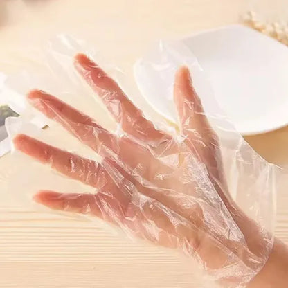 Guantes Plásticos Desechables (100 Unidades)