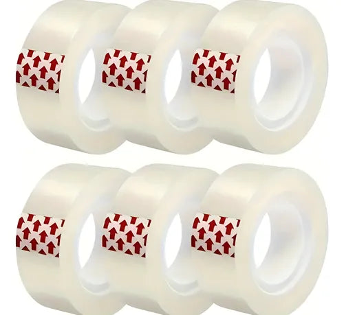 Pack 10x Cinta Scotch Adhesivo Transparente 1.5cm X 20metros