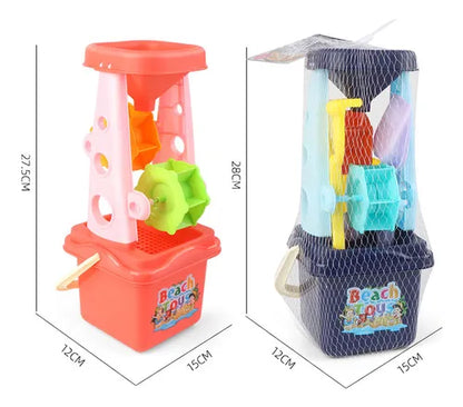 Reloj De Arena Juguete De Playa Balde Rastrillo Moldes 6p
