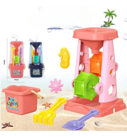 Reloj De Arena Juguete De Playa Balde Rastrillo Moldes 6p
