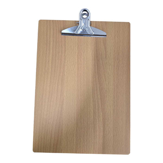 Portapapeles A4 Organizador De Madera Con Clip Hojas Carta