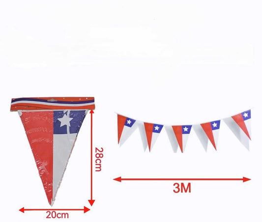 BANDERIN CHILE 3M
