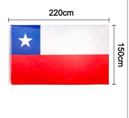 Bandera Chile 220x150cm