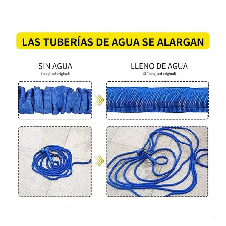 Manguera Expandible 22.5 Metros Con Aspersor De Riego