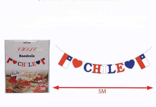 BANDERIN CHILE 5M
