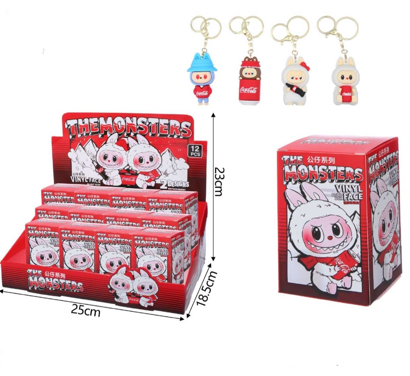 Caja sorpresa llavero de labubu × coca cola