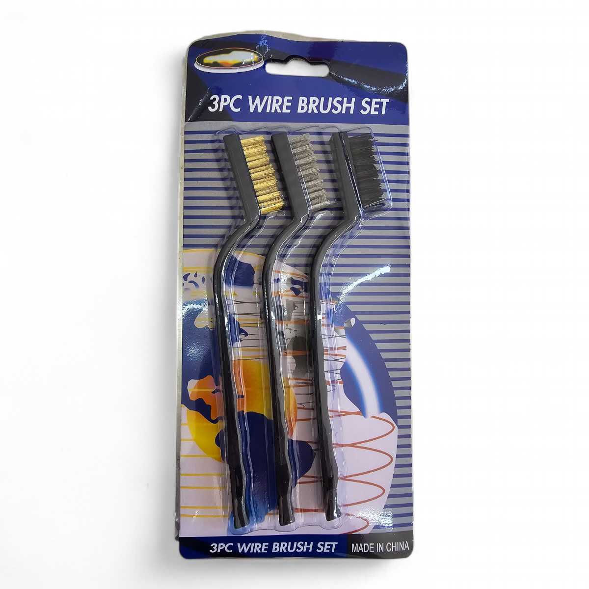 Set 3 Cepillos Limpieza Accesorios Hogar Oxido Auto