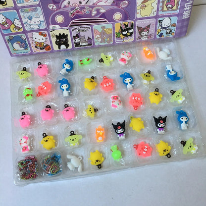 40 piezas Mini Figuras de Animación Misteriosas Juego de Caja